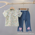 Light green - peach blossoms