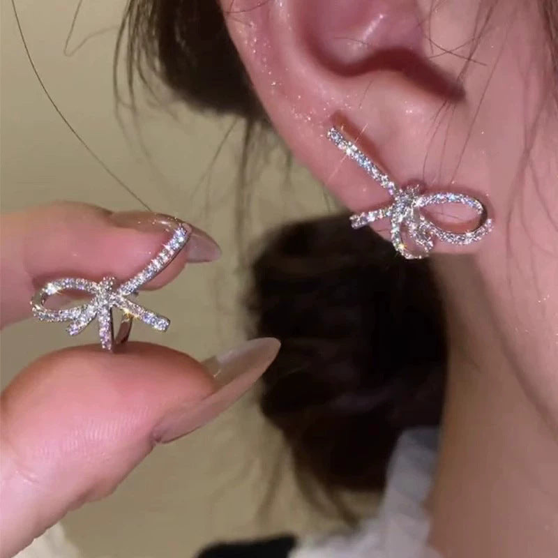 925 sterling silver needle spring/summer floral earrings - elegant, high-end, unique pearl stud earrings - wholesale