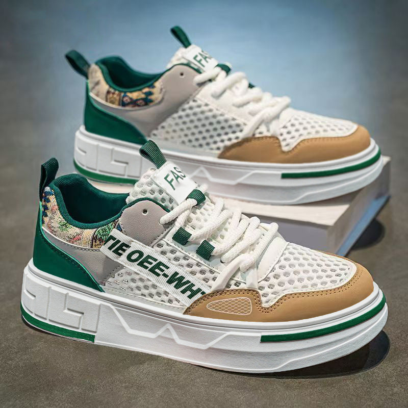 Men's breathable mesh sneakers, lightweight casual athletic shoes, new 2026 summer collection, trendy sneakers for students
