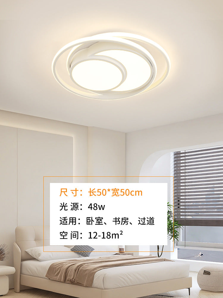Modern creative geometric rectangular living room light Zhongshan home improvement lighting bedroom advanced sound and light control ceiling light
