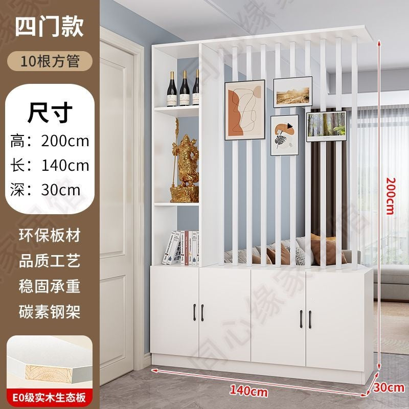 Entrance door shoe cabinet, entrance cabinet, all-in-one screen partition, living room cover, wine cabinet, storage rack, prosperous decoration cabinet