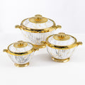 cross-border crown cup thermal insulation box 3-piece set 1.2l, 1.8l, 3.2l food warmer
