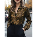 Wish bestseller: autumn new arrival - satin printed long sleeve shirt for independent stores