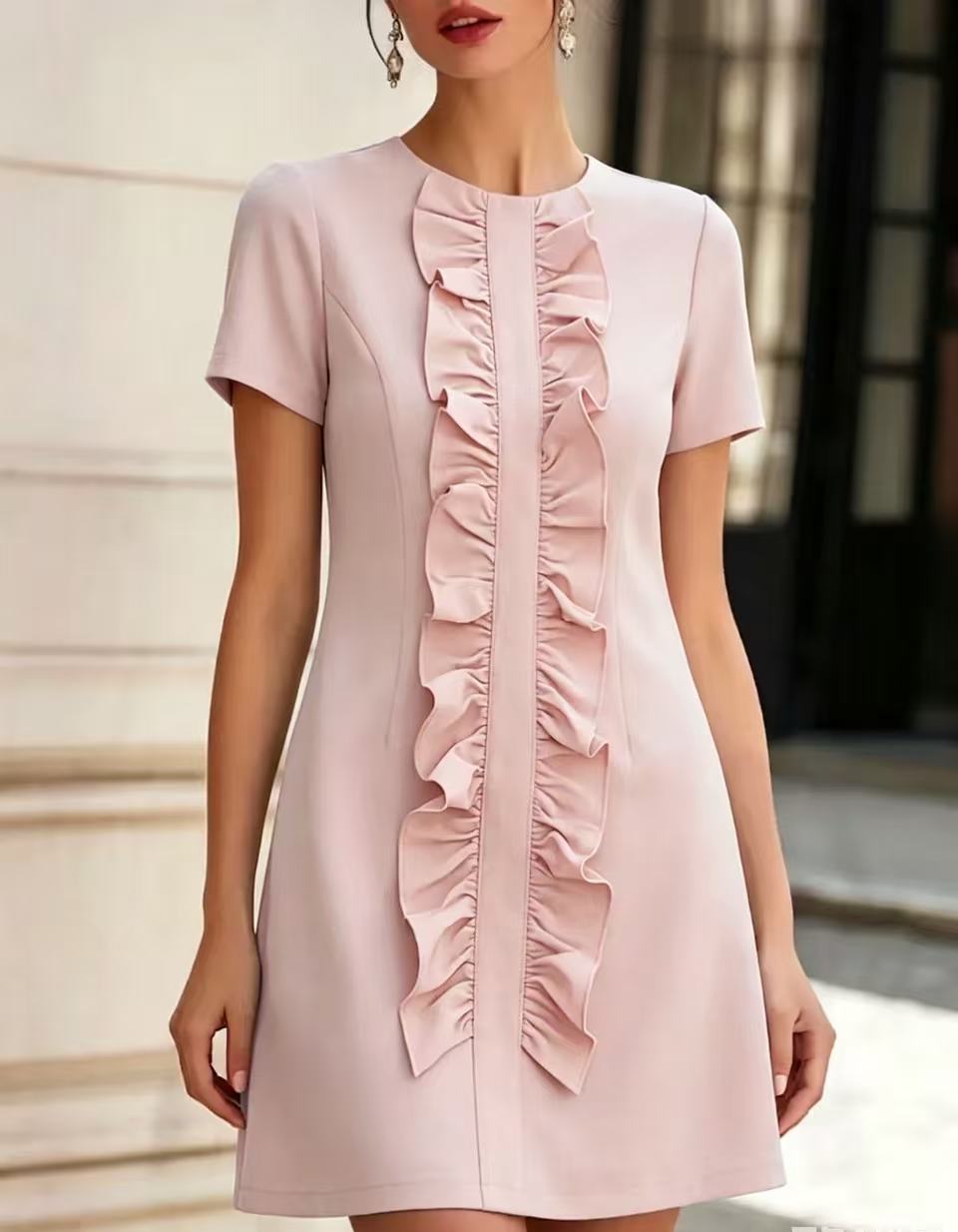 european and american cross-border  independent station new arrivalelegantelegance normcore women's short sleeve fashiondress