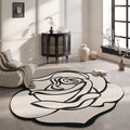Custom-shaped rug for living room,  new floral floor mat, bedroom bedside waterproof, low-maintenance sofa home decor, premium quality