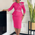 D551export women's clothing  spring new arrivalfashioneleganteleganceol pencil skirt hip-covering african dress