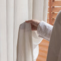 French medieval style fufeng gauze curtain, light-proof and opaque, living room texture gauze, cotton and linen window gauze, classy curtain gauze
