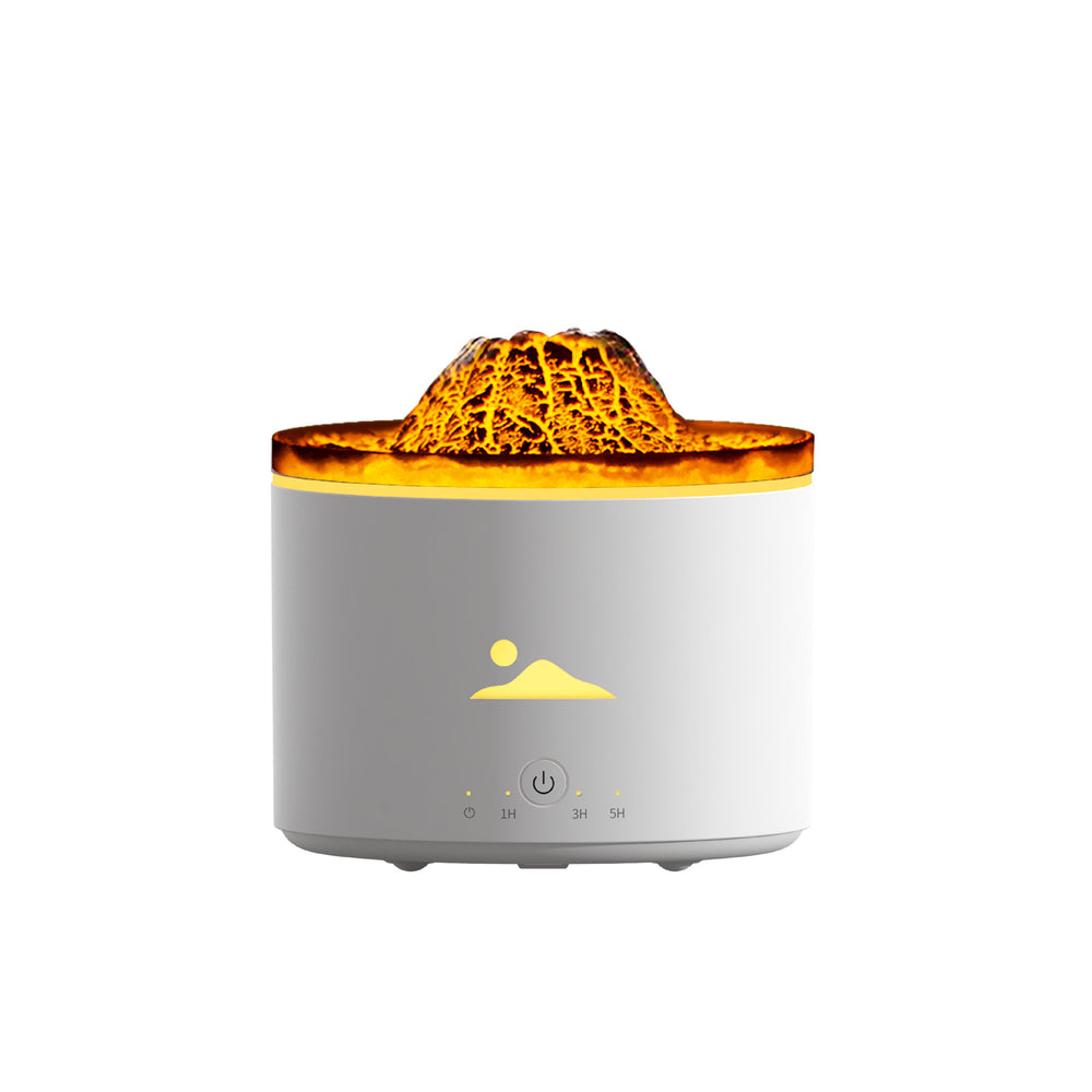 Aromatherapy machine for home desktop humidifier artificial smoke ring flame cross-border fragrance automatic fragrance machine wood grain