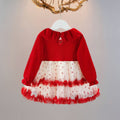 Girls' dress gown  new style children's chic princess dress baby girl autumn dress first birthday baby dress