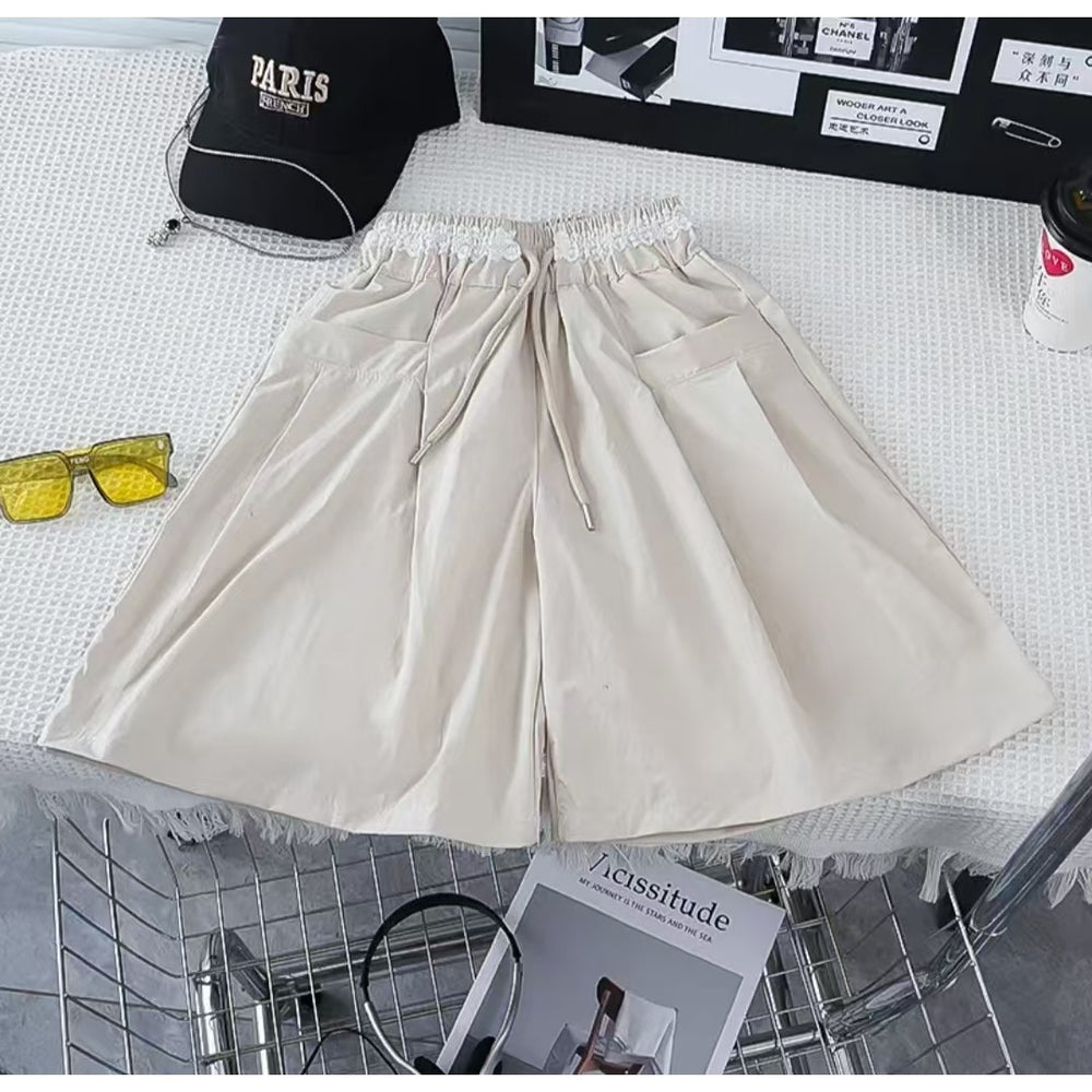 [counter quality] women's youthshortssummer thin style youthcasualhalf length pants light and breathable mid-pants