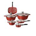 Royaldessini23pcs medical stone non-stick aluminum pot soup pot frying pan for home kitchen appliances for home pot
