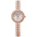 accessible luxury round water drop face pearl bracelet watch fashion handmade beaded gift elegant women's watch wholesale