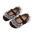 Autumn new arrivals: korean style girls' fashionable flats with lace, soft sole, bow detail, and closed toe – princess shoes