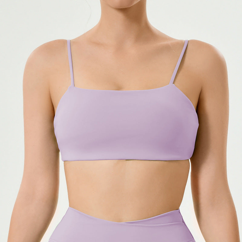 Custom new cross-border sports bra and tank top set for women - barely-there feel, butt-lifting yoga outfit, outdoor fitness yoga pants set