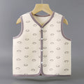 Infant sleeveless cotton vest - class a certified warm vest for babies and toddlers, unisex quilted top, outerwear, children's clothing