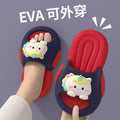 Eva unicorn kids' slippers - princess style, non-slip, breathable, odor-resistant, soft sole, baby outdoor sandals for girls