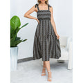 Aliexpress cross-border new original digital floral print vacation dress