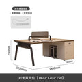 Casual modern 4 four-six 0.3kg slot computer booth screen employee office table and chair combination