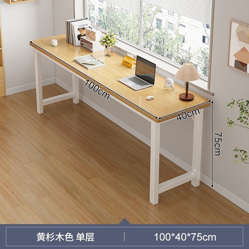 Computer desk desktop home office desk student desk study desk wall-mounted long table simple rental house table