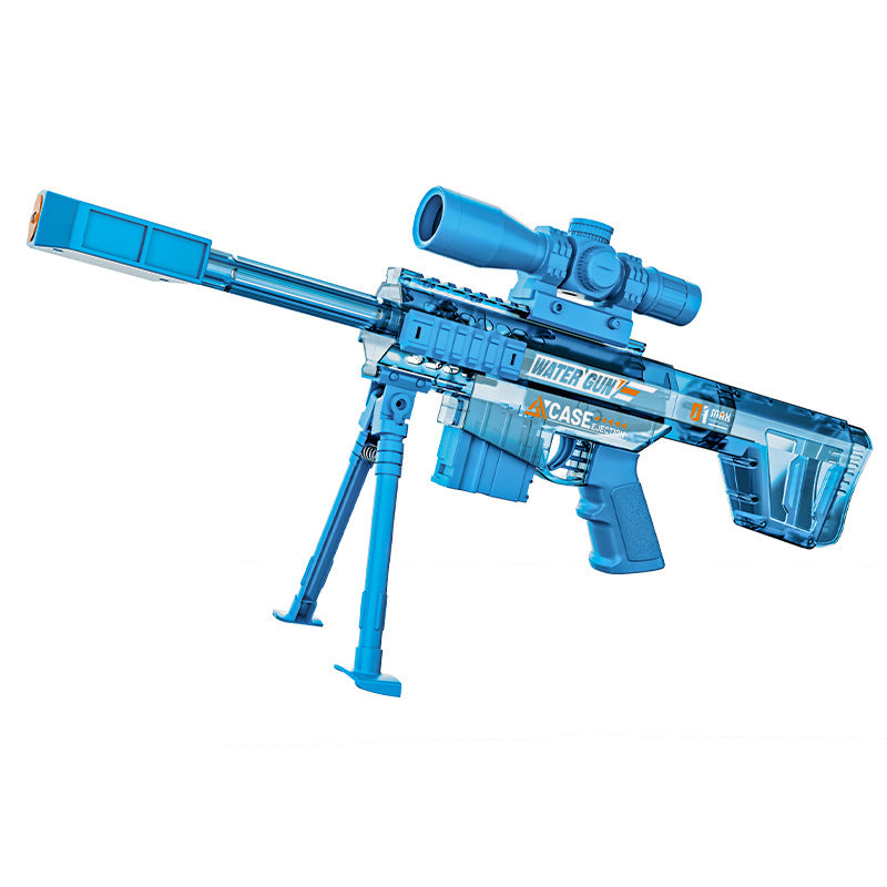 new product barrett electric water gun burst flash continuous fire linked reloading sniper gun large capacity toy water gun