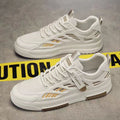 Men's skate shoes - spring 2026 new collection: breathable mesh, athletic & casual style. trendy, versatile white sneakers for teens and young adults