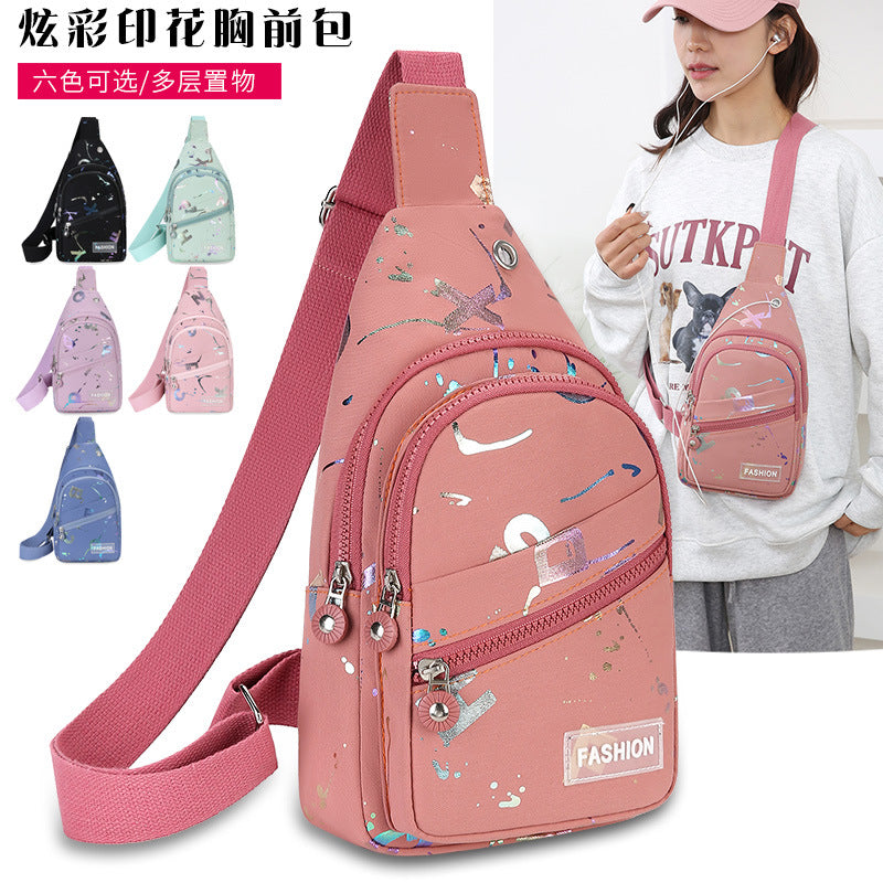 New Fashion Crossbody Small Backpack Light Casual Anti-splashing Versatile Chest Shoulder Bag Women's Travel Crossbody Bag
