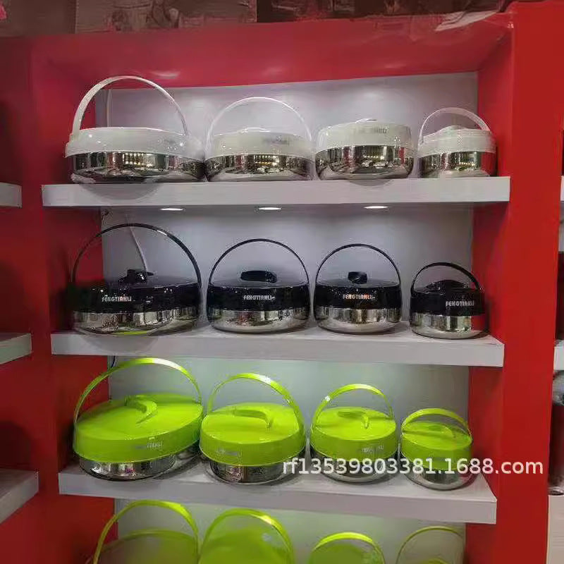 Food warmer containerexport cross-border hot selling 4pcs 2l-4l-6l-10l persimmon-shaped insulated rice