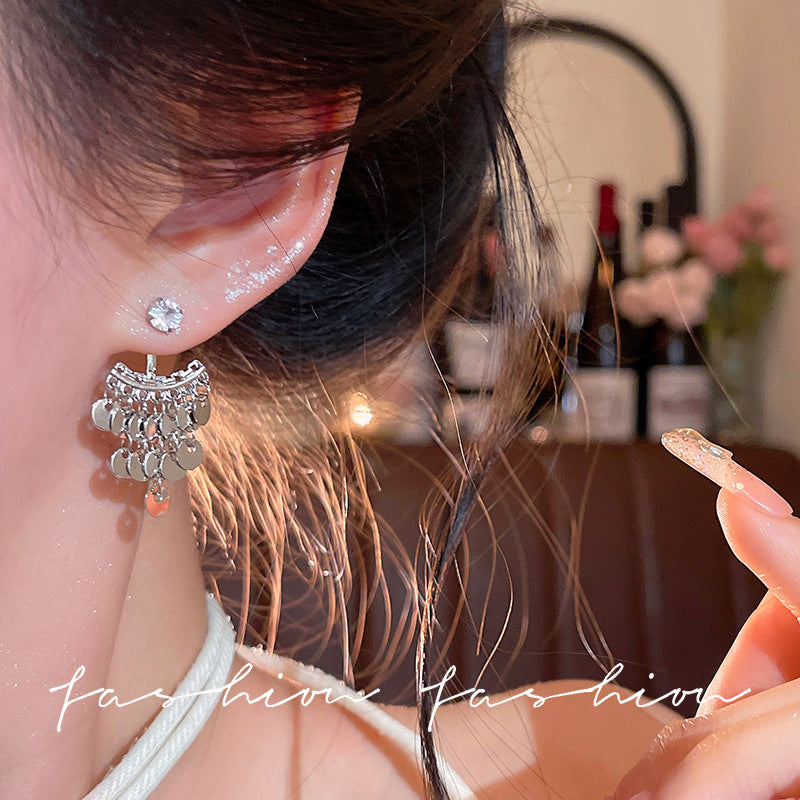 A two-wear super glittering sequin tassel earrings 2026new arrivalbest sellingaccessible luxuryelegant earrings classy earrings