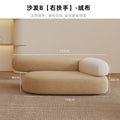 Model b sofa is 124cm long [right armrest]