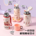 Double-walled insulated water bottle for kids, 316 stainless steel, suitable for both boys and girls. water bottle with straw, large capacity, wholesale and customization available
