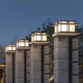 Outdoor wall light waterproof pillar lamp villa gate pillar light courtyard gate light door pillar light solar pillar head light