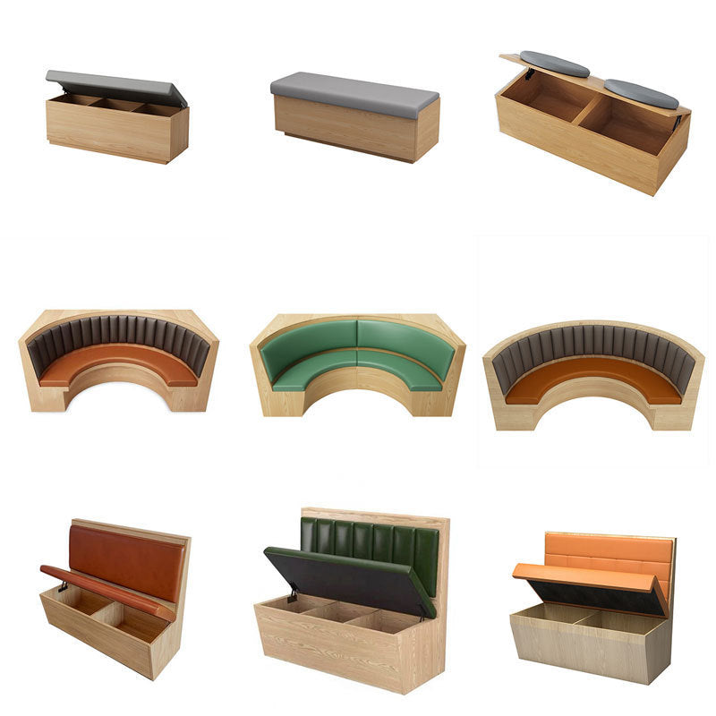 Customized tea house restaurant sofa booth cafe milk tea shop barbecue shop hot pot shop booth table and chair ktv sofa