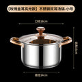wholesale gift soup pot steaming pot food grade stainless steel for home stove neutral kitchen thickened soup hot pot
