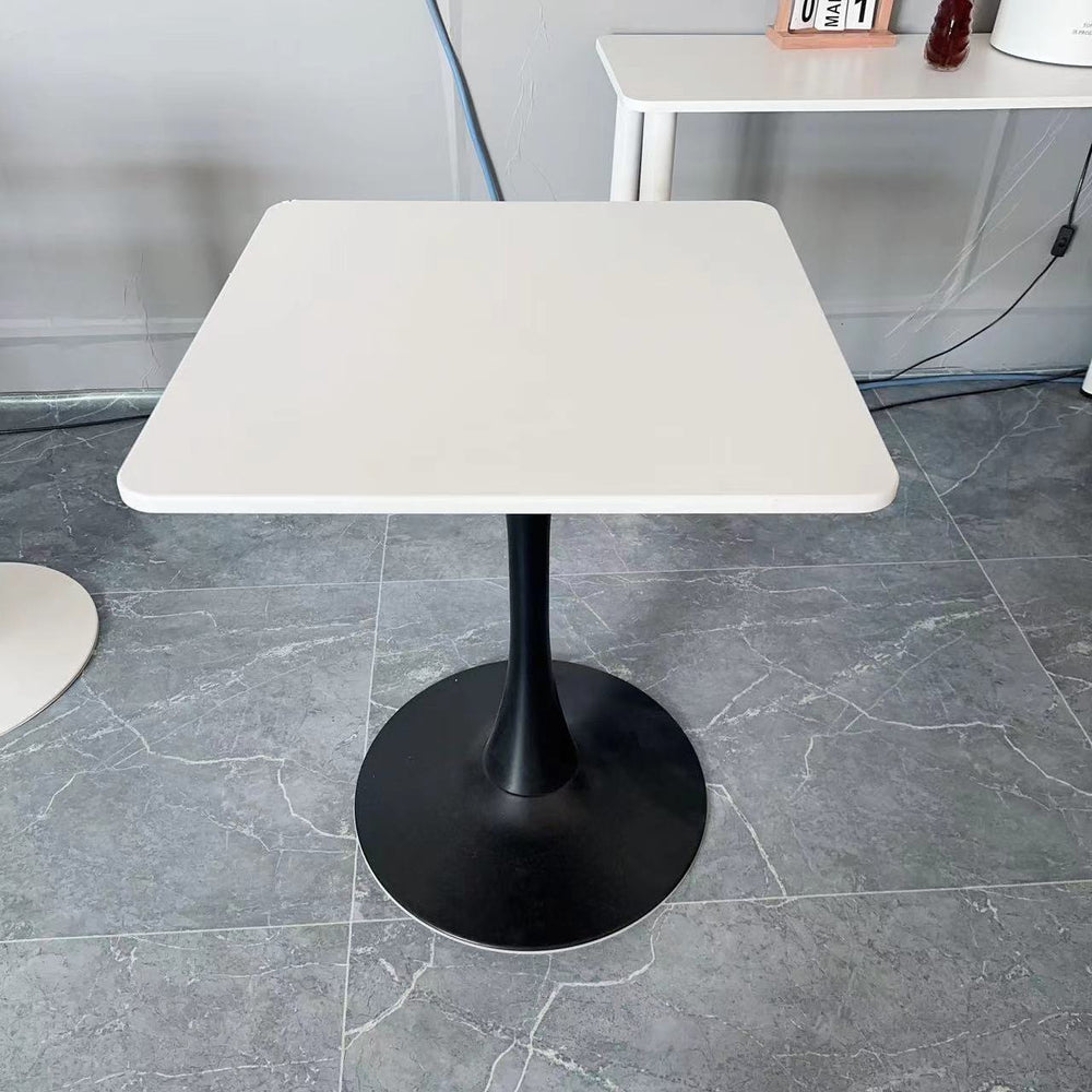Household medieval style dining table milk tea shop commercial coffee table reception negotiation table slate tulip square table coffee table