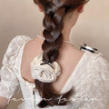 Bow tie large intestine hair tie for women, cute sweet high elastic scalp hair tie, classy summer hair tie headwear