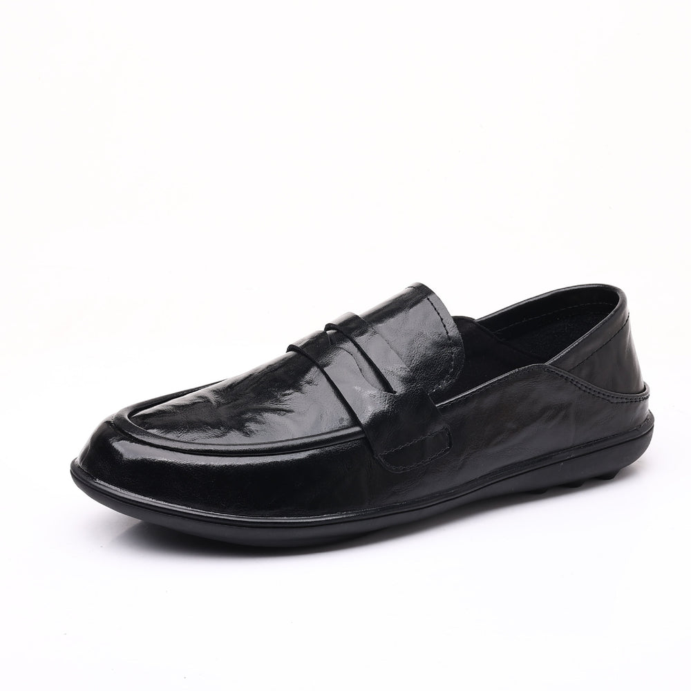 Spring/summer new leather loafers - british style formal business casual men's slip-on shoes