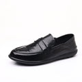 Spring/summer new leather loafers - british style formal business casual men's slip-on shoes