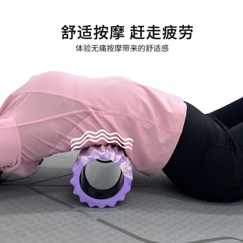 Pvc massage roller leg foam roller training meridian roller hollow calf roller yoga pillar fitness equipment
