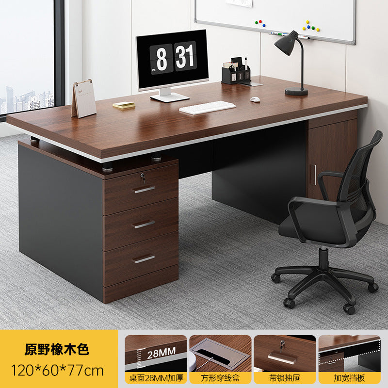 New arrival: executive desk - minimalist modern office desk and chair set for employees, home office, and computer use