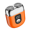 New zinc alloy dual-head electric shaver with digital display, magnetic blade head, men's electric razor, quick charge, home beard trimmer