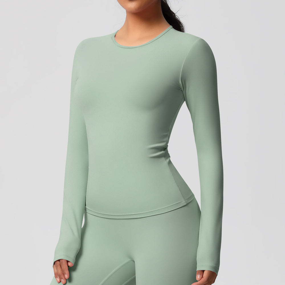 Ready-to-ship cross-border double-sided brushed, form-fitting, breathable solid color training yoga set, eight-piece athletic running fitness outfit for women