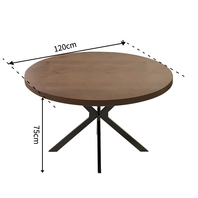 Nordic casual small round table manufacturer - custom wholesale minimalist modern dining table for cafes, bubble tea shops, and round tables