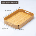 Medium-sized, rounded-corner, all-bamboo style (40*28*5 cm)