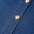 new arrival: plus-size french style sleeveless single-breasted denim a-line dress for women - perfect for , , and european & american markets
