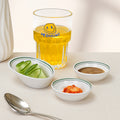 Minimalist green ceramic snack & dessert plate - restaurant, home, condiment dish, hotel hot pot dipping dish, soy sauce dish