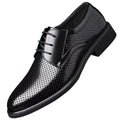 New arrival business hole cool leather shoes men's casual wedding groom british sandals summer breathable youth pointed toe men's shoes
