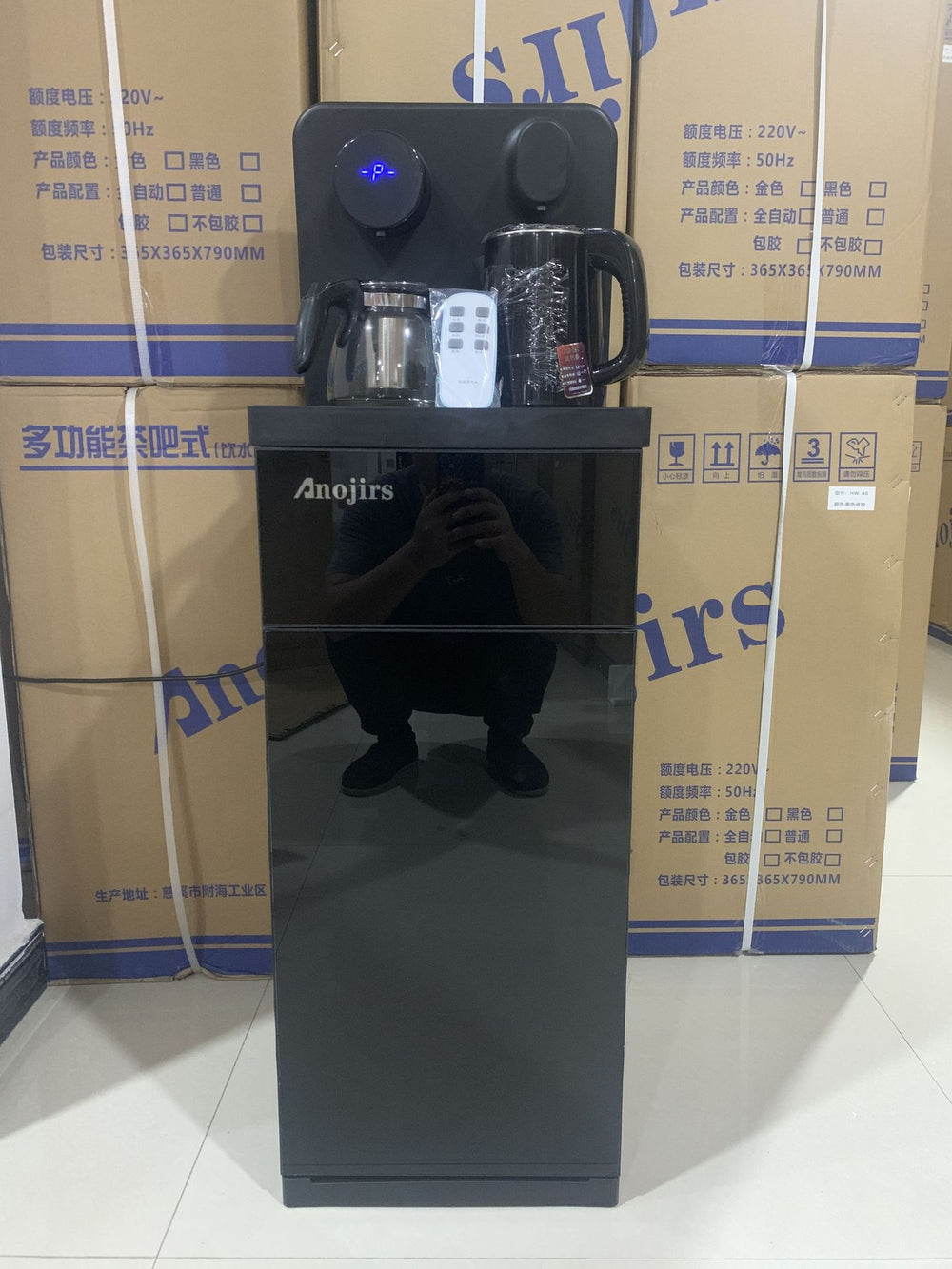 Tea bar machine for home fully automatic water supply voice remote control intelligent instant heating drinking water vertical water kettle bottom water bucket