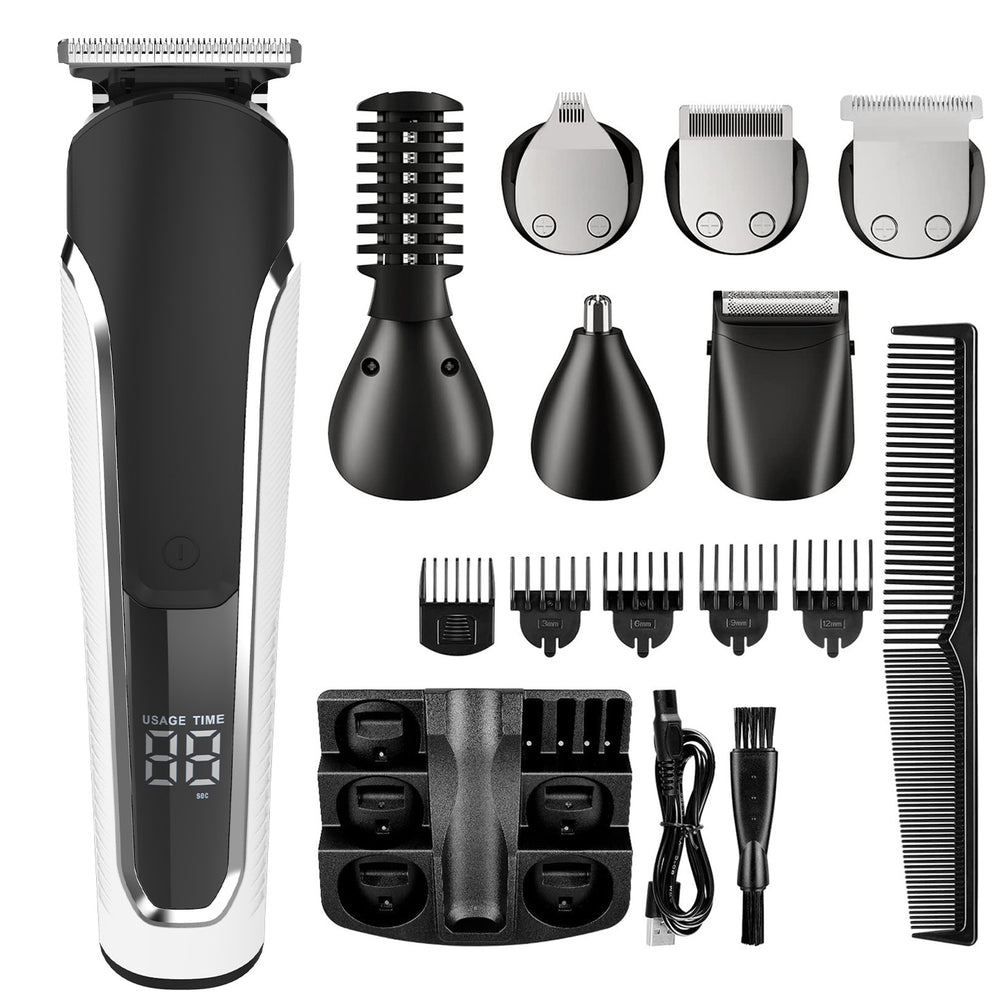 wholesale 8988for home hairdressing electric clipper suit digital display hair salon special oil head engraving hair clipper