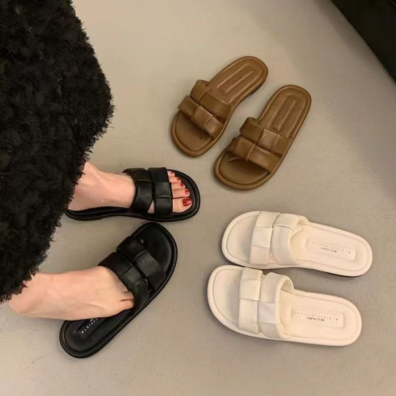 Birkenstock women's summer sandals - new 2025 retro fairy style casual soft flat beach sandals