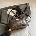 classy printing bag women's 2025 fall and winter new arrival super popular satchel bag accessible luxury niche style shoulder crossbody bag